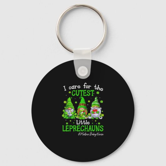 Gnomes Moeder Baby Zuster St Patrick's Day Leprech Sleutelhanger (Voorkant)