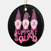 Gnomes ondersteunen Squad borstkankerbewustzijn Keramisch Ornament (Links)