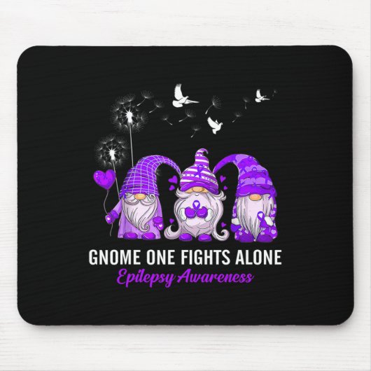 Gnomes One Fights Epilepsy Awareness Alone Muismat (Voorkant)