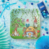 Gnome's Partij Papieren Bordje (Feest)