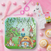 Gnome's Partij Papieren Bordje (Feest)