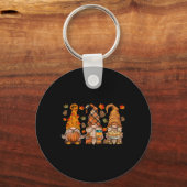 Gnomes Pumpkin Spice Coffee Latte Herfst Herfst da Sleutelhanger (Voorkant)