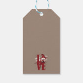 Gnomes Red Love Cute Valentijnsdag Cadeaulabel (Achterkant)