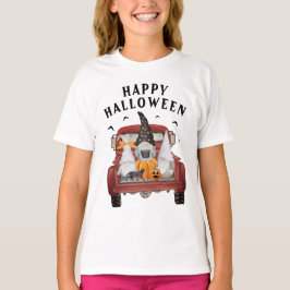 Gnomes Rode Truck Halloween T-shirt