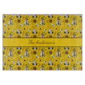 Gnomes Specialized Yellow Sunflower bijes Honey Snijplank (Voorkant)