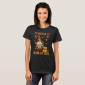 Gnomes Thanksgiving Pumpkin Is Spice of Life Women T-shirt (Voorkant volledig)
