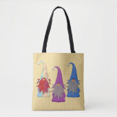 Gnomes Trio Canvas tas (Voorkant)