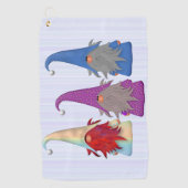 Gnomes Trio Golf Handdoek (Voorkant)