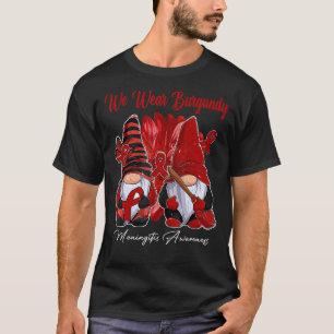 Gnomes We Draag Grijze Melanoom Bewustheid T-shirt