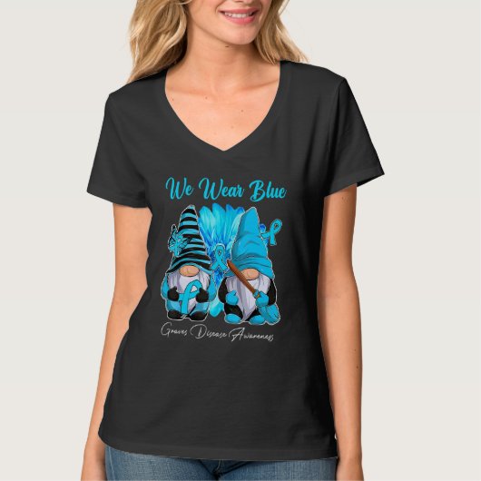 Gnomes We Draag het groene Glaucoma bewustzijn T-shirt (Voorkant)
