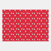 Gnomes Wrapping Paper Flat Sheet Set van 3 (Voorkant 2)