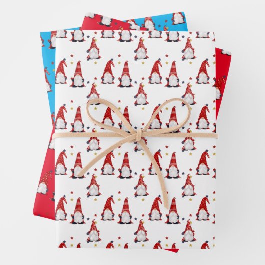 Gnomes Wrapping Paper Flat Sheet Set van 3 (In situ)