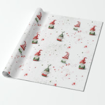 Gnomes wrapping paper_large scale