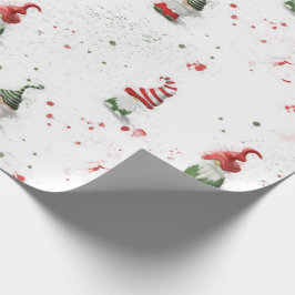 Gnomes wrapping paper_large scale cadeaupapier