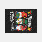 Gnomes Xmas Funny Merry Christmas Gnomes Men Women Fleece Deken (Voorkant (Horizontaal))