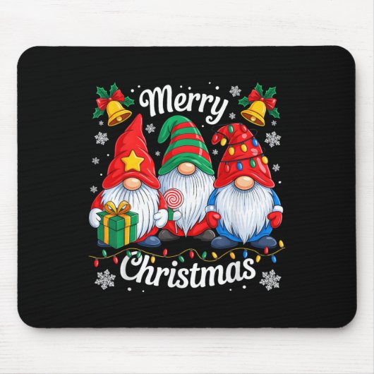 Gnomes Xmas Funny Merry Christmas Gnomes Men Women Muismat (Voorkant)