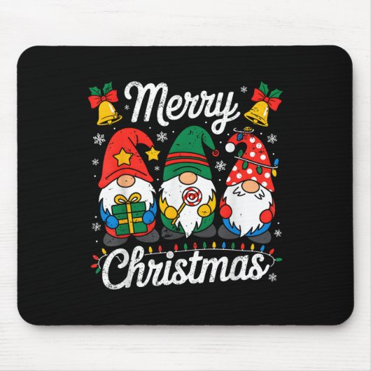 Gnomes Xmas Funny Merry Christmas Gnomes Men Women Muismat (Voorkant)