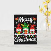 Gnomes Xmas Funny Merry Christmas Squad For Men Wo Kaart (Gele Bloem)