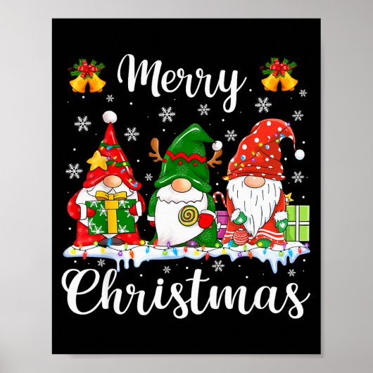 Gnomes Xmas Shirts Merry Christmas Men Women Kids Poster (Voorkant)