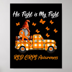 Gnomes zijn gevecht is mijn strijd RSD CRPS Awaren Poster