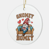 Gnomey homey gnome at home design keramisch ornament (Links)