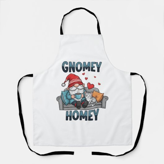 Gnomey homey gnoom thuis schort (Voorkant)