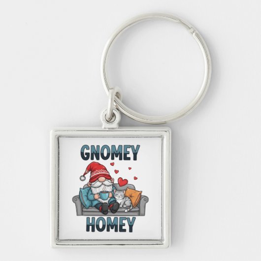 Gnomey homey gnoom thuis sleutelhanger (Voorkant)