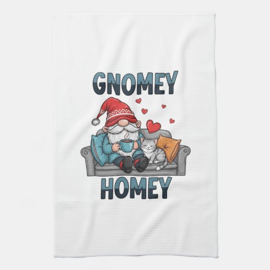 Gnomey homey gnoom thuis theedoek (Verticaal)