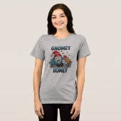 Gnomey homey gnoom thuis Tri-Blend shirt (Voorkant volledig)