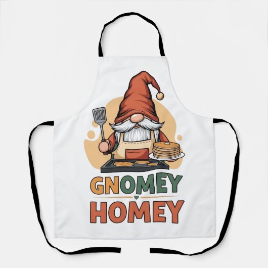 Gnomey homey pancakes design schort (Voorkant)