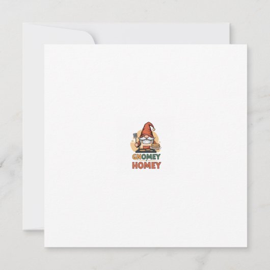 Gnomey huiselijke pannenkoeken ontwerp bedankkaart (Achterkant)