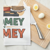 Gnomey huiselijke pannenkoeken ontwerp theedoek (Quarter Fold)