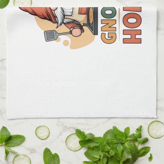 Gnomey huiselijke pannenkoeken ontwerp theedoek (Gevouwen)