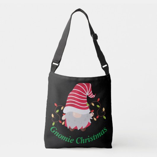 Gnomie Kerst Crossbody Tas (Voorkant)