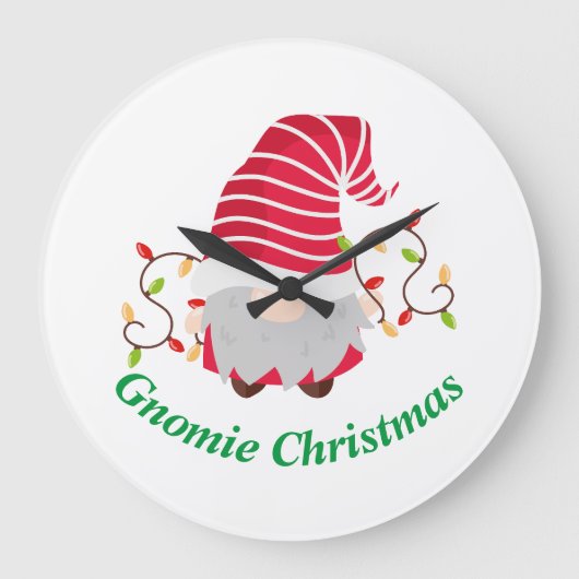 Gnomie kerst grote klok (Voorkant)