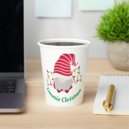 Gnomie Kerst Papier Bekers