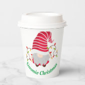 Gnomie Kerst Papier Bekers (Voorkant)