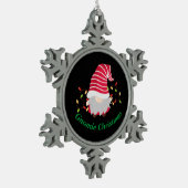 Gnomie Kerst Sneeuwvlok Kerst Ornament (Links)