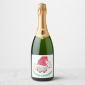 Gnomie Kerst Sparkling Wine Label Wijnetiket (Voorkant)