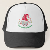 Gnomie Kerst Trucker Hoed Pet (Voorkant)