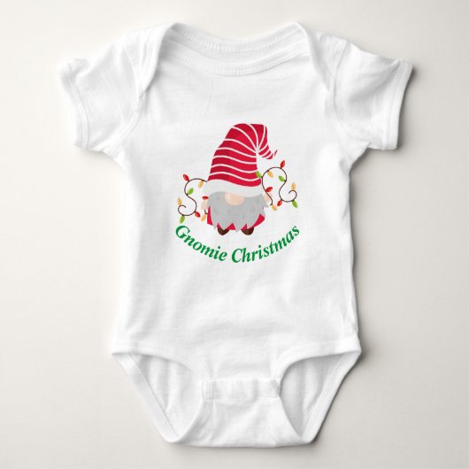 Gnomie kerstBaby Bodysuit (Voorkant)