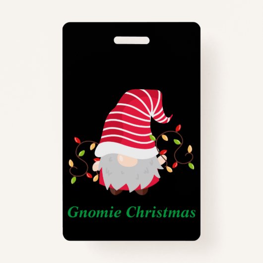 Gnomie Kerstbadge Badge (Voorkant)