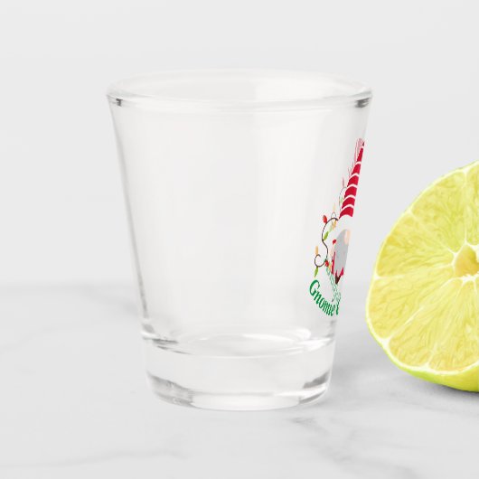 Gnomie Kerstblaasglas Shot Glas (Links)