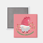 Gnomie KerstMagnet Magneet (Voorkant / Achterkant)