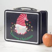 Gnomie Kerstmis Metal Lunchbox (In situ)