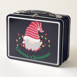 Gnomie Kerstmis Metal Lunchbox