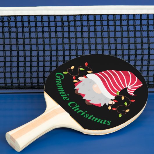 Gnomie Kerstmis Ping Pong Paddle Tafeltennisbatje (Insitu)