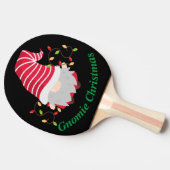 Gnomie Kerstmis Ping Pong Paddle Tafeltennisbatje (Zijkant)