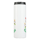 Gnomie Kerstmis Thermal Tumbler Thermosbeker (Achterkant)