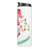 Gnomie Kerstmis Thermal Tumbler Thermosbeker (Geroteerd rechts)